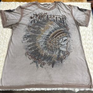 Affliction distressed shirt for men’s size xxl